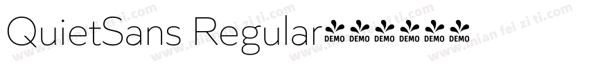 QuietSans Regular字体转换